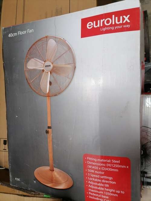*FRSH NEW DEALS*LAST ONE*BUY NOW FOR SUMMER*DEMOEurolux F22C FAN, Antique Copper*R1400 IN STORE