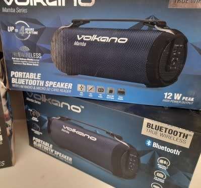 *BUY ONE GET ONE FREE*VOLKANO BLUETOOTH SPEAKER*READ AD*ONE BID FOR BOTH**