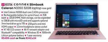 *FREE BAG WITH PURCHASE*AWESOME PINK NEW CONNEX SLIMBOOK 2 LAPTOP IN BOX WIH CHARGER*R5000 RETAIL