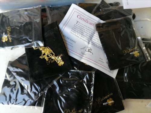 *CLEARANCE SALE*LAST LOT OF 10X18CT GOLD PLATED CHAINS+AUTHENTICATION CERTIFICATE+BAG*R3500