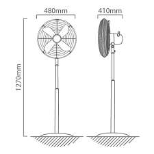 *STORE CLEARANCE*LAST ONE*BUY NOW FOR SUMMER*New Eurolux F22C FAN, chrome *R1400 IN STORE