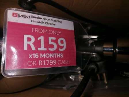 *STORE CLEARANCE*LAST ONE*BUY NOW FOR SUMMER*New Eurolux F22C FAN, chrome *R1400 IN STORE