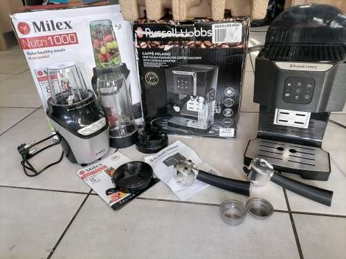 *STORE CLEARANCE*COMBO DEAL*RUSSELL HOBBS CAFE MILANO+MILEX NUTRI 1000*FAULTY ITEMS**
