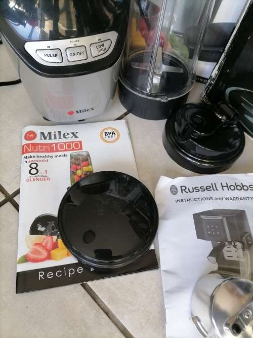 *STORE CLEARANCE*COMBO DEAL*RUSSELL HOBBS CAFE MILANO+MILEX NUTRI 1000*FAULTY ITEMS**