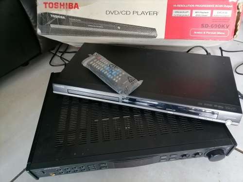 *COMAIR LIQUIDATION*TOP QUALITY MARANTZ 75SR1010/2B AMPLIFIER AND TOSHIBA DVD PLAYER**WORKING**