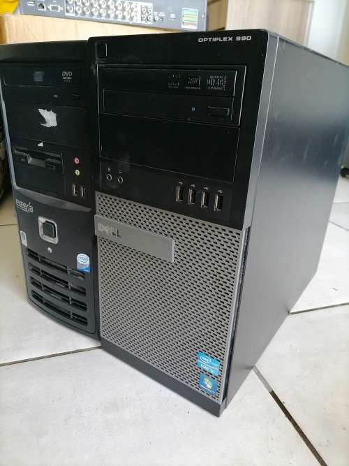 *LOT OF 2 X PC BOXES**I3 DELL OPTIPLEX 990,4GB RAM, 500GB HDD+OTHER PC BOX*ONE BID FOR BOTH**