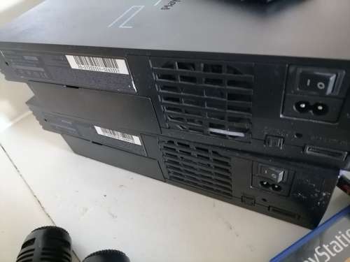 *MONTH END MAGIC*COMBO DEAL*2 X SONY PLAYSTATION 2 CONSOLS WITH REMOTE/CONTROL/GAMES/MICS ETC**