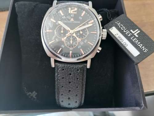 **LATE ENTRY*BID NOW*BRAND NEW JACQUES LEMANS LUGANO 1-1645.1J MENS WATCH IN BOX**R3000 IN STORE**