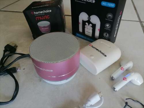 ***LIMITED OFFER**COMBO DEAL**BRAND NEW HOMECHOISE BT BUDS PLUS BT SPEAKER*ONE BID FOR BOTH**