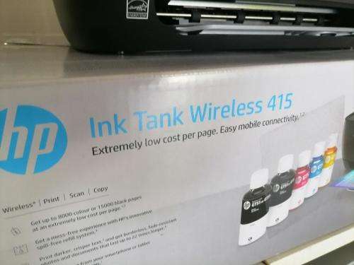 *HP INK TANK WIRELESS 415 PRINTER IN BOX WITH FULL TANKS(NEEDS BLEEDING SYSTEM)*R3500 IN STORE**