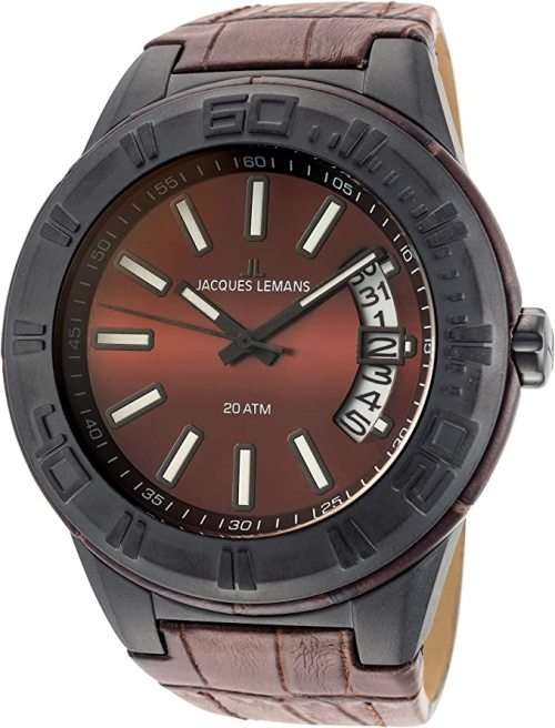 **MONTH END MADNESS**BRAND NEW MENS JACQUES LEMANS CROCODILE LOOK 1-1770*R3000 RETAIL*