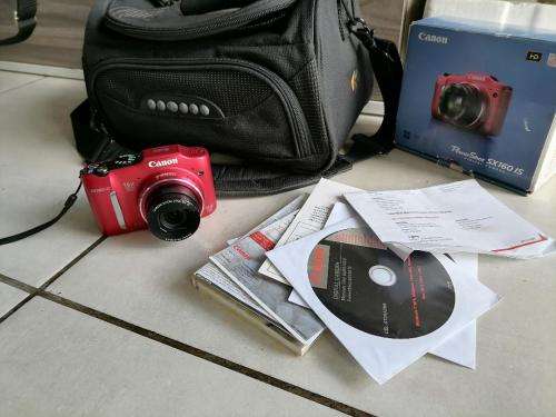 *YOUR CHRSTMAS PRESENT*RED CAON POWERSHOTSX150IS IN BOX AND BAG ,MANUALS, DISK,BATTRIES