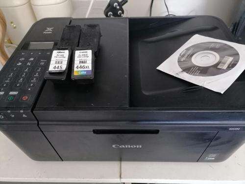 *YEAR END CLEARANCE**CANON WIFI MULTIFUNCTION MX494 PRINTER WITH SPARE CARTRIDGES, DISK AND CABLE**