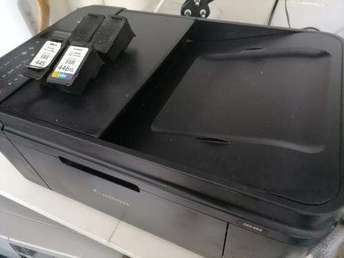 *YEAR END CLEARANCE**CANON WIFI MULTIFUNCTION MX494 PRINTER WITH SPARE CARTRIDGES, DISK AND CABLE**