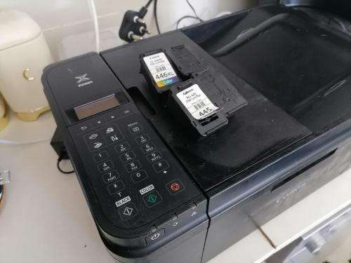 *YEAR END CLEARANCE**CANON WIFI MULTIFUNCTION MX494 PRINTER WITH SPARE CARTRIDGES, DISK AND CABLE**