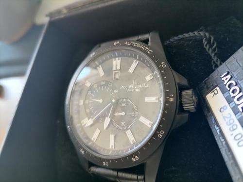 *YEAR END DEAL***BRAND NEW JACQUES LEMANS LIVERPOOL AUTOMATIC1-1775D WATCH IN BOX *R9000 RETAIL*