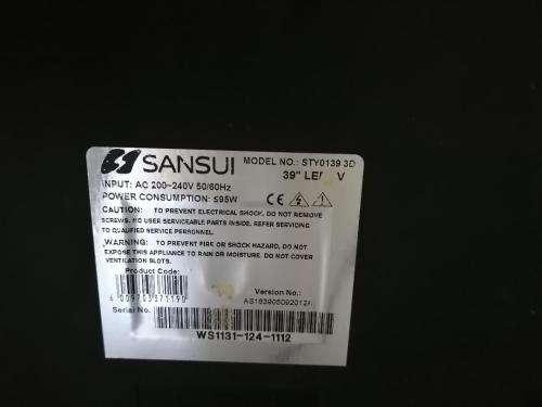*MONTH END MADNESS**SANSUI Sansui 3D HD Ready LED TV (STY0139)-39`(99cm)*R400 IN STORE**