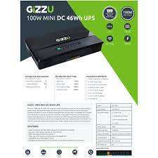 GIZZU 100W 46WH UPS IN BOX WITH CABLES*RUN YOUR WIFI,CCTV,FIBRE,CHARGE PHONE