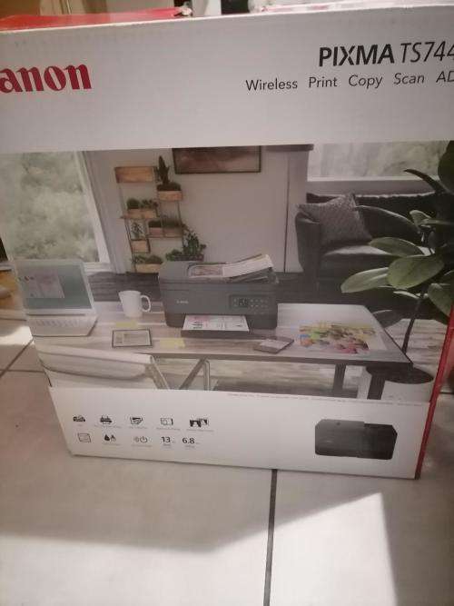 *FRESH NEW DEALS*CANON TS7440 IN BOX WITH INK*SHOW PAPER JAM ERROR**R2000 RETAIL*