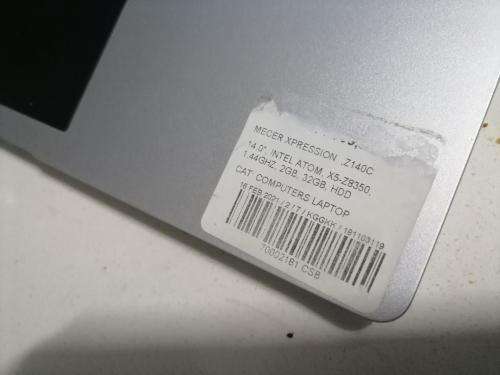 *WOW R30 FREIGHT*MECER EXPRESSION Z140C LAPTOP*32GB SSD, 2GB RAM, W10 *WORKING**