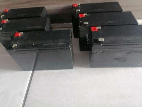 *WOW R30 FREIGHT*LOT OF 6 X 12V UPS BATTERIES*UNTESTED**LIFE NOT KNOWN**