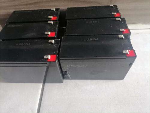 *WOW R30 FREIGHT*LOT OF 6 X 12V UPS BATTERIES*UNTESTED**LIFE NOT KNOWN**