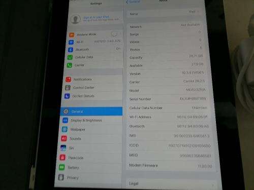 *MIDWEEK NO RESERVE DEALS*R30 FREIGHT*APPLE IPAD 4TH GEN 1460 3G/WIFI 10` TABLET WITH CHARGER**