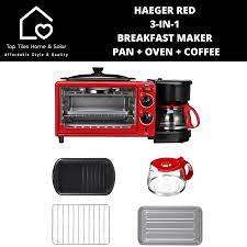 *LATE ENTRY**R30 FREIGHT*BRAND NEW HAEGER 3 IN 1 BREAKFASAT MAKER(RED), IN BOX**