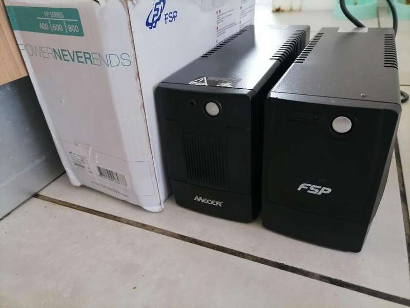 *HOTEL CLOSURE**R30 FREIGHT*2 X UPS*MECER 650VA+FSP 600VA*FAULTY/UNTESTED*ONE BID FOR BOTH**