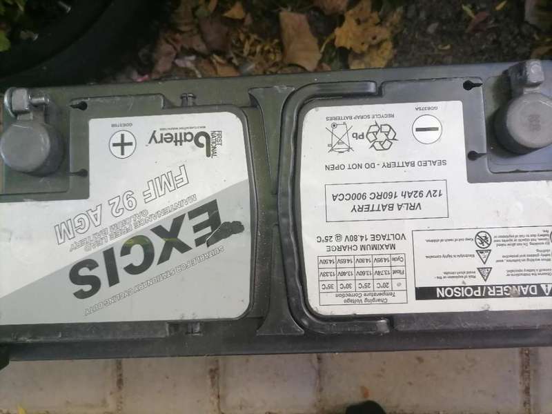 *YEAR END CLEARANCE*R30 FREIGHT*EXCIS FMF 92AH AGM BATTERY*SHOWS VOLTAGE*LIFE UNKNOWN**