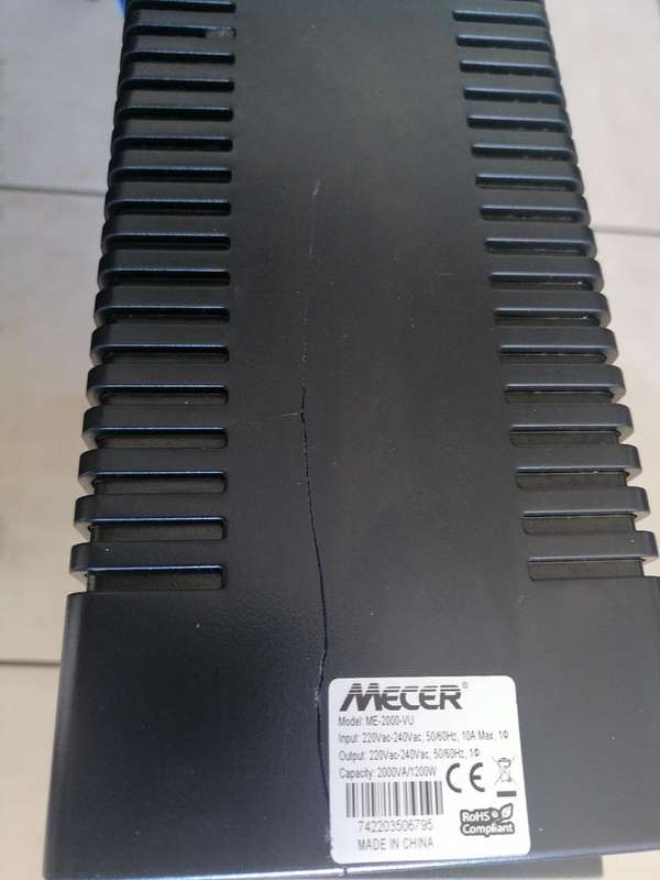 *LOADSHEDDING BACK ALREADY**R30 FREIGHT*MECER 2000VA UPS WITH CABLES*R4000 RETAIL*