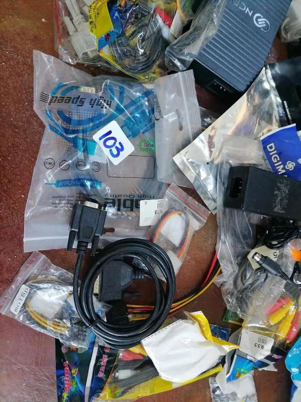 *COMPUTER SHOP LIQUIDATION*HUGE LOT OF NEW AND USED PC CABLES,ADAPTERS AND LOTS MORE