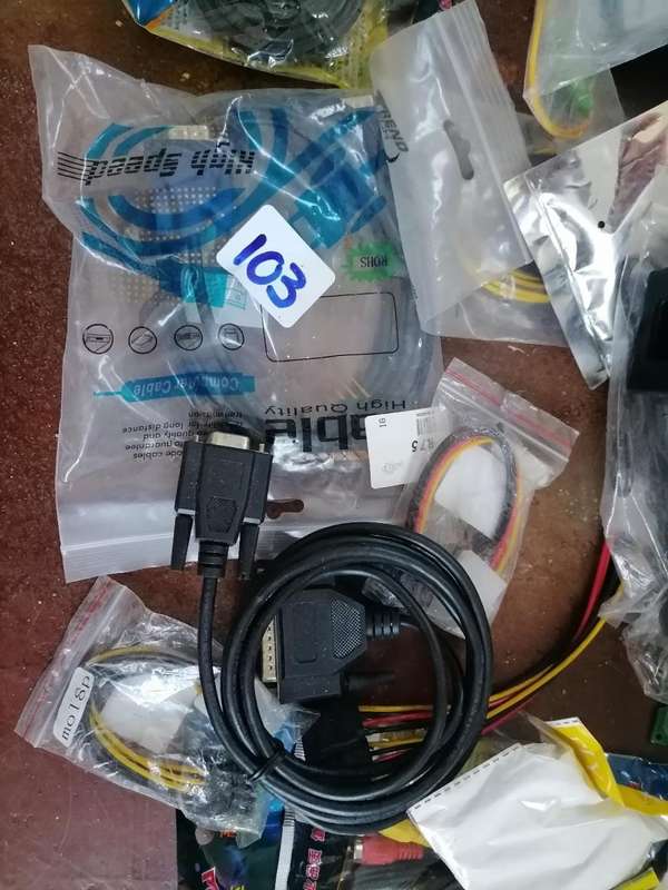 *COMPUTER SHOP LIQUIDATION*HUGE LOT OF NEW AND USED PC CABLES,ADAPTERS AND LOTS MORE
