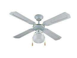 IDEAL 4 BLADE CEILING FAN, 3 SPEED WITH LIGHT