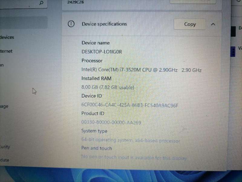 I7 3RD GEN LENOVO THINKPAD T530, 1TB HDD,8GB RAM,CHARGER