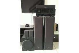 SONY DH500 FULL SURROUND SOUND SYSTEM WITH REMOTE/AMP,POWERED SUB