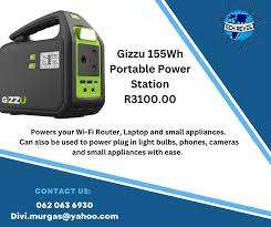 GIZZU 155W POWER STATION IN BOX WITH ACCESSORIES