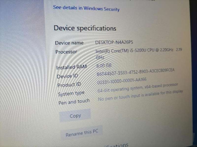 i5 DELL LATITUDE E7450 5TH GEN, 8GB RAM, 500GB HDD, BATTERY 100%,W10/OFFICE ORIGINAL CHARGER