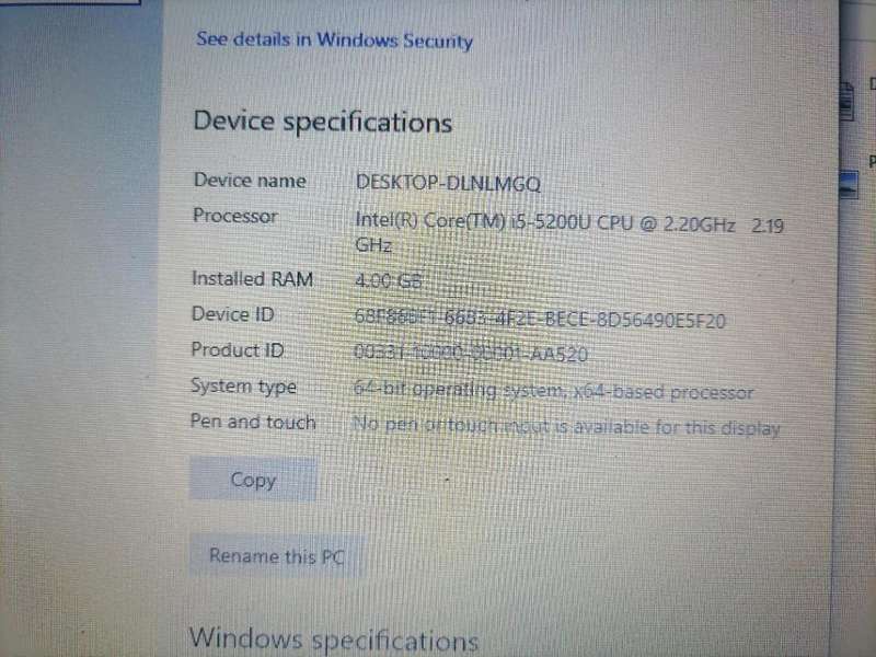 EXCELLENT i5 DELL LATITUDE E7450 5TH GEN ,4GB RAM,500GB HDD, BATTERY 100%,CHARGER INCL