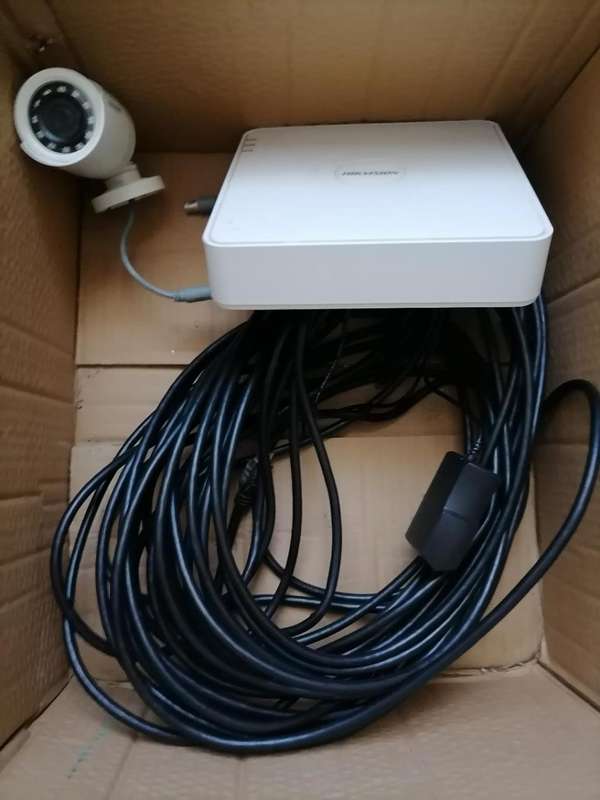 BULK LOT OF ELECTRONNICS*HIK VISION DVR,CCTV CAMERA,25M HDMI POWER CORD*ONE BID FOR LOT*