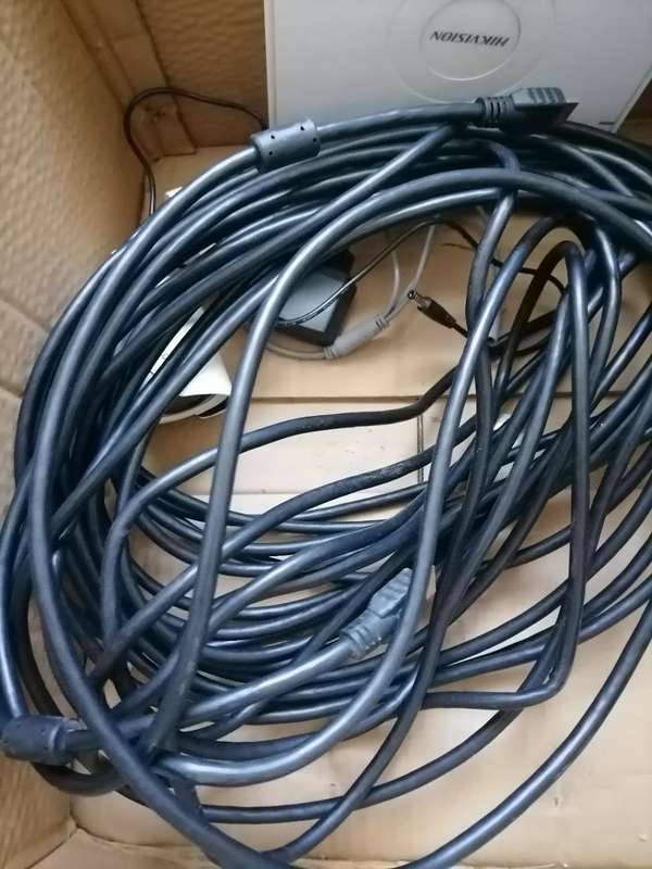 BULK LOT OF ELECTRONNICS*HIK VISION DVR,CCTV CAMERA,25M HDMI POWER CORD*ONE BID FOR LOT*