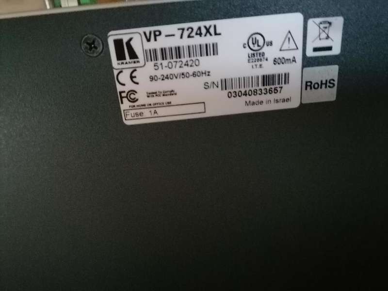 *LIQUIDATION ITEM*Kramer VP-724xl ProScale Presentation Scaler/Switcher in box with remote,psu etc