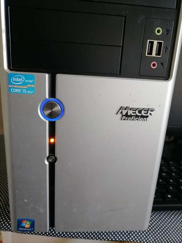 i5 MECER PROFICIENT DESKTOP*4GB RAM,500GB HDD,W10*FREE SCREEN, KEYBOARD MOUSE,DUAL POWER CORD*