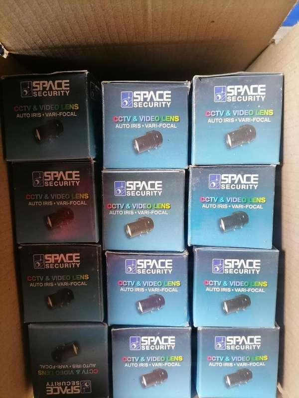 LOT 24 X New Space TV 550 Mm Varifocal Auto Iris Lens for CCTV Box Cameras