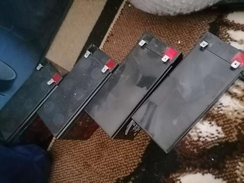 *WEEKEND SPECIAL* LOT OF 4 X VISION 12V UPS/GATE MOTOR BATTERIES*ONE BID FOR LOT OF 4*UNTESTED*