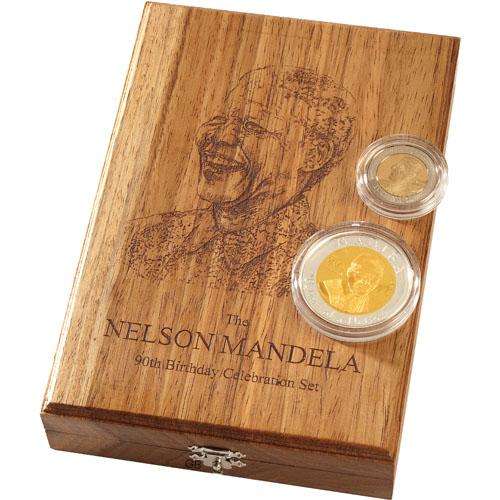 Mandela 90th Birthday celebration bi-metal set