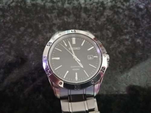 SEIKO MENS WATCH SAPHIRE CRYSTAL EXCELLENT CONDITION