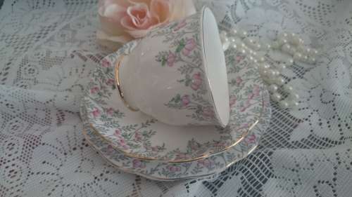 ROYAL ALBERT TRIO "ROSEDROP"