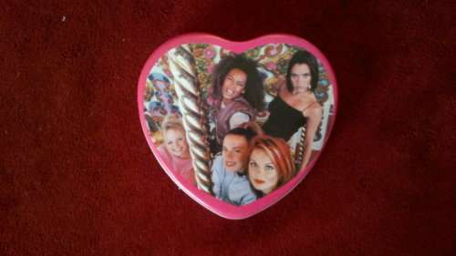 SPICE GIRLS HEART SHAPED TIN 1997