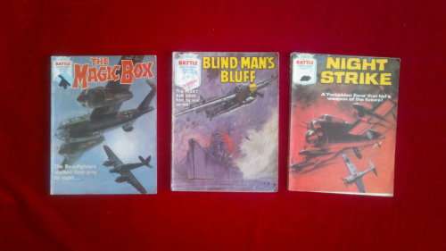 VTG BATTLE COMICS - BATTLE PICTURE LIBRARY- LOT OF 3 COMICS